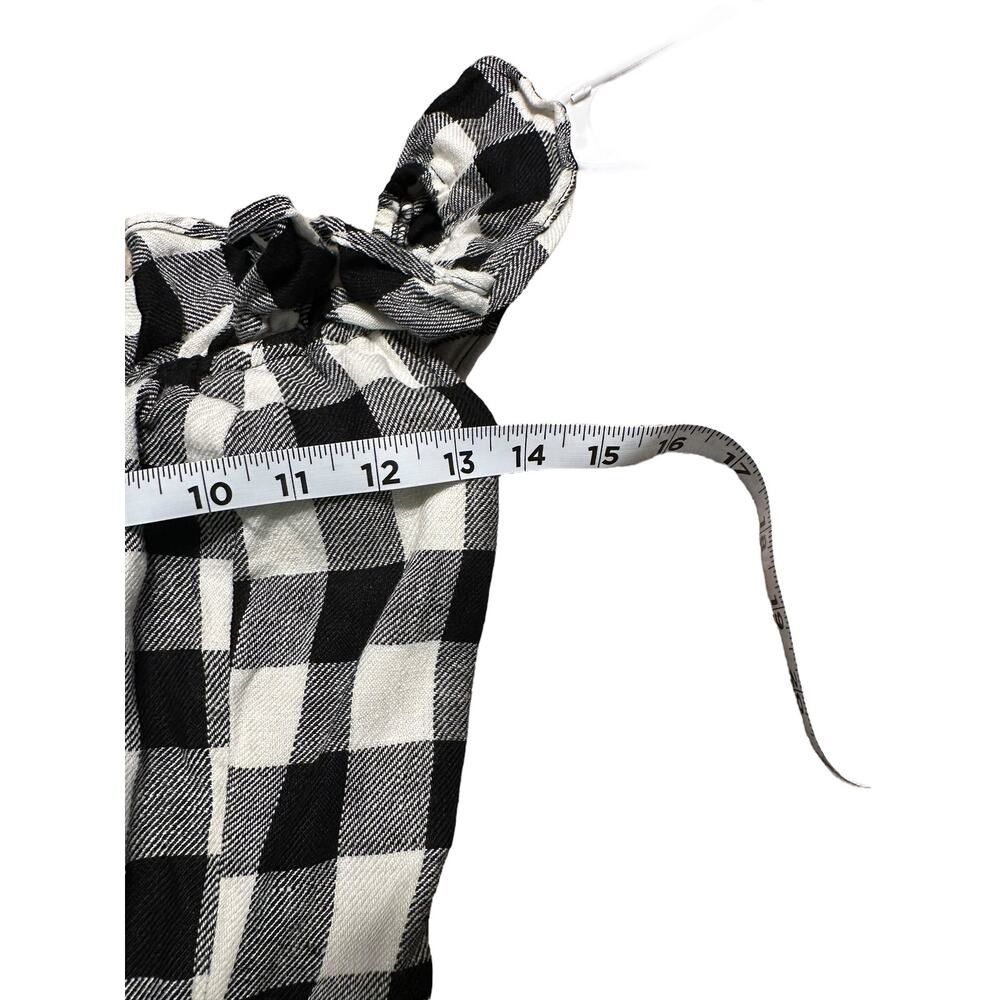 Reformation Hattie Off the Shoulder Women's Linen Plaid Dress Gingham Size 2 - Picture 9 of 10